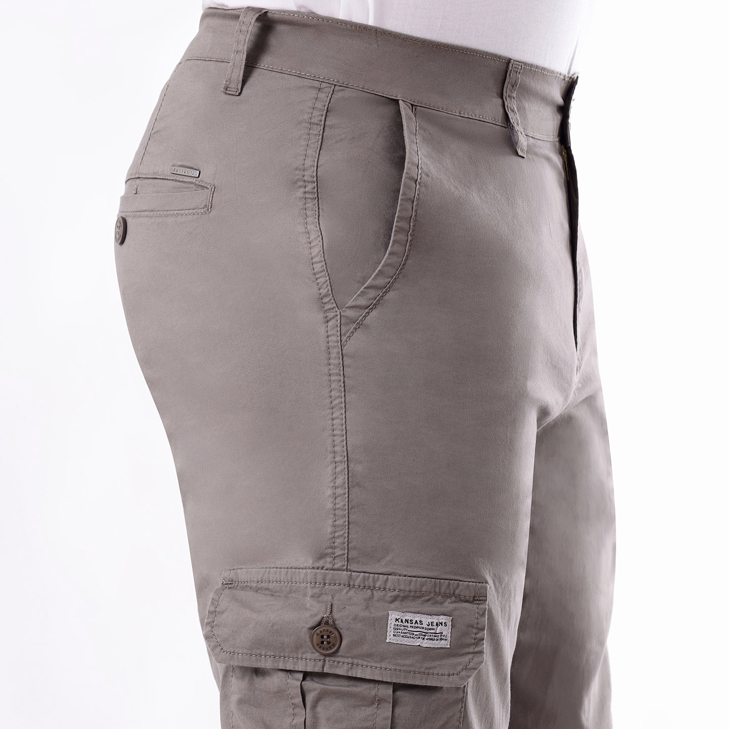 Jean Hombre Paper Touch Cargo Loose Fit Taupe