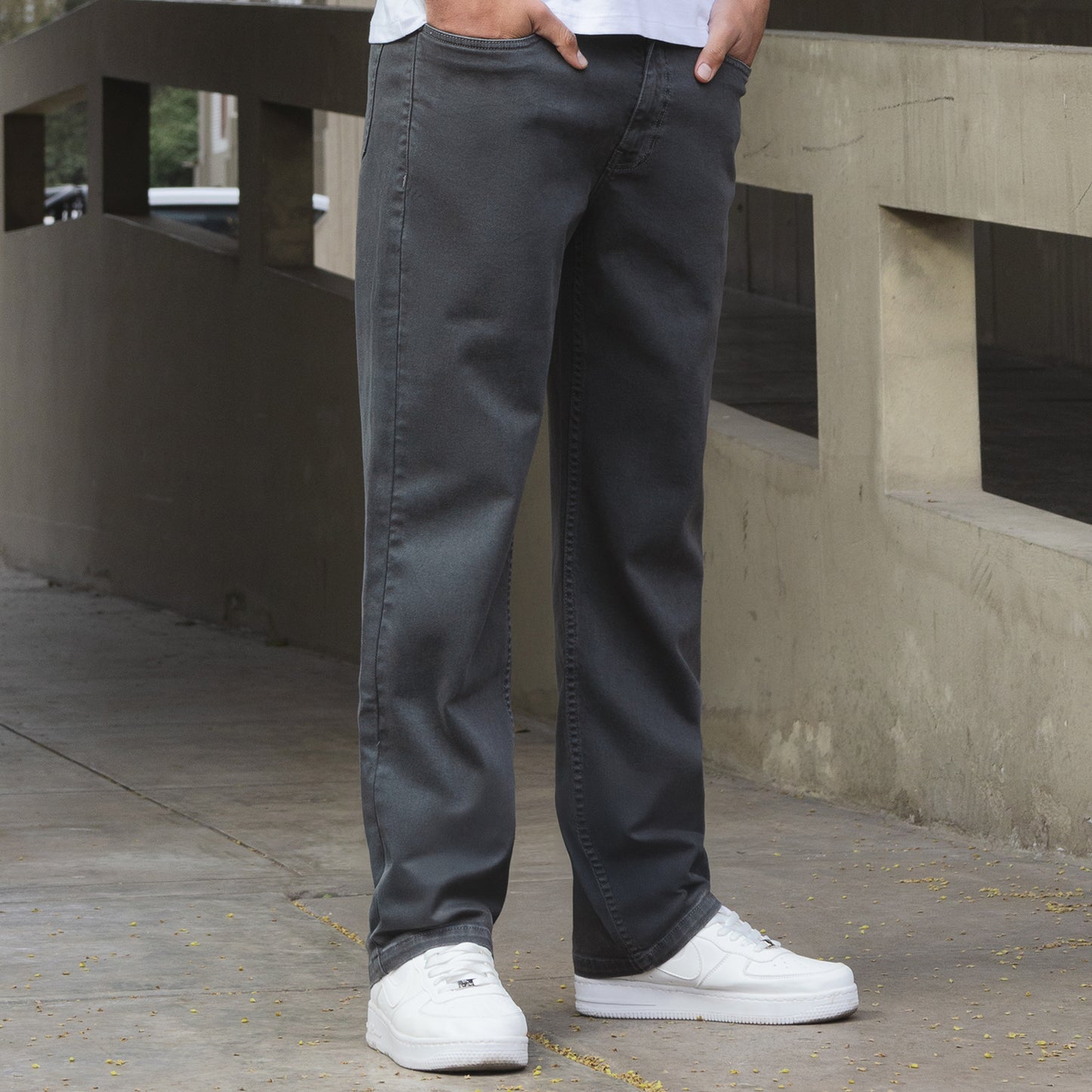 Jean Hombre Straight Recto Plomo