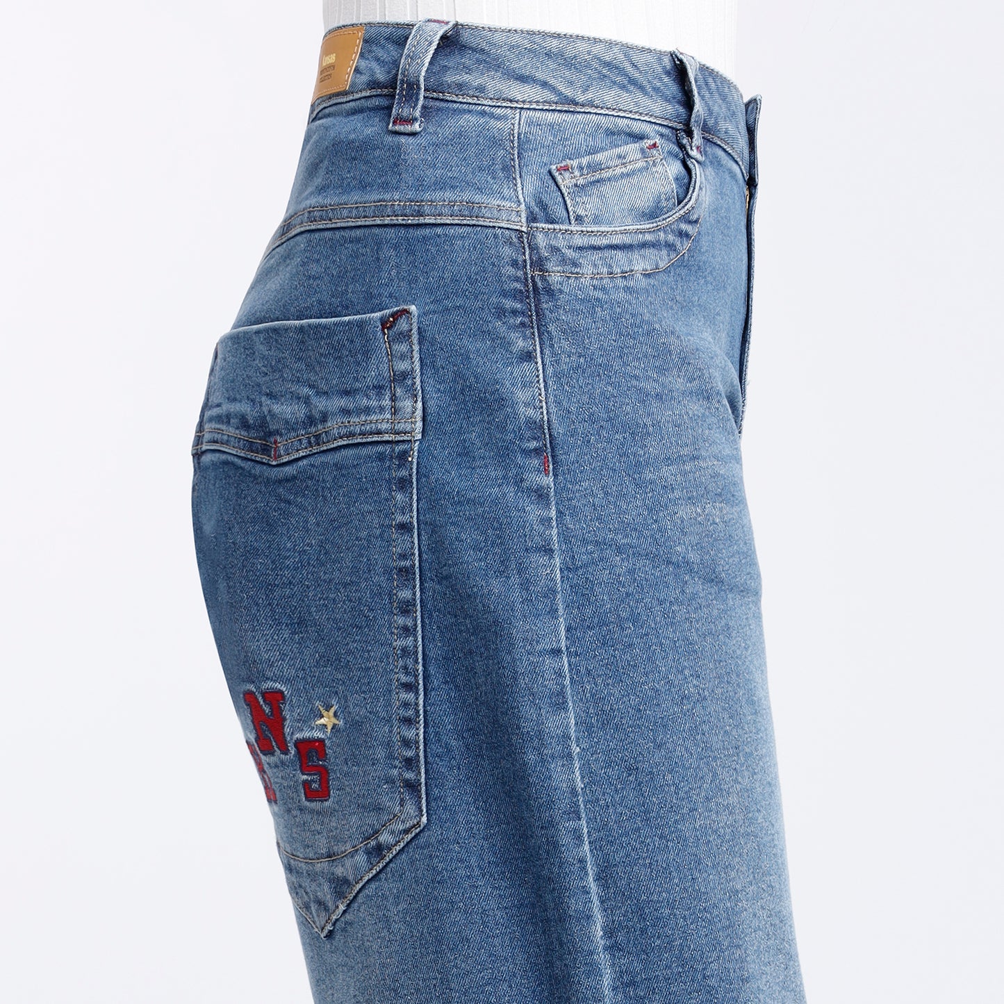 Jean Cintura Boyfriend Pepper Moteado