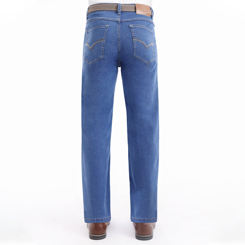 Pantalón de Caballero Regular Confort Premium con Correa - Cristal Contaminado