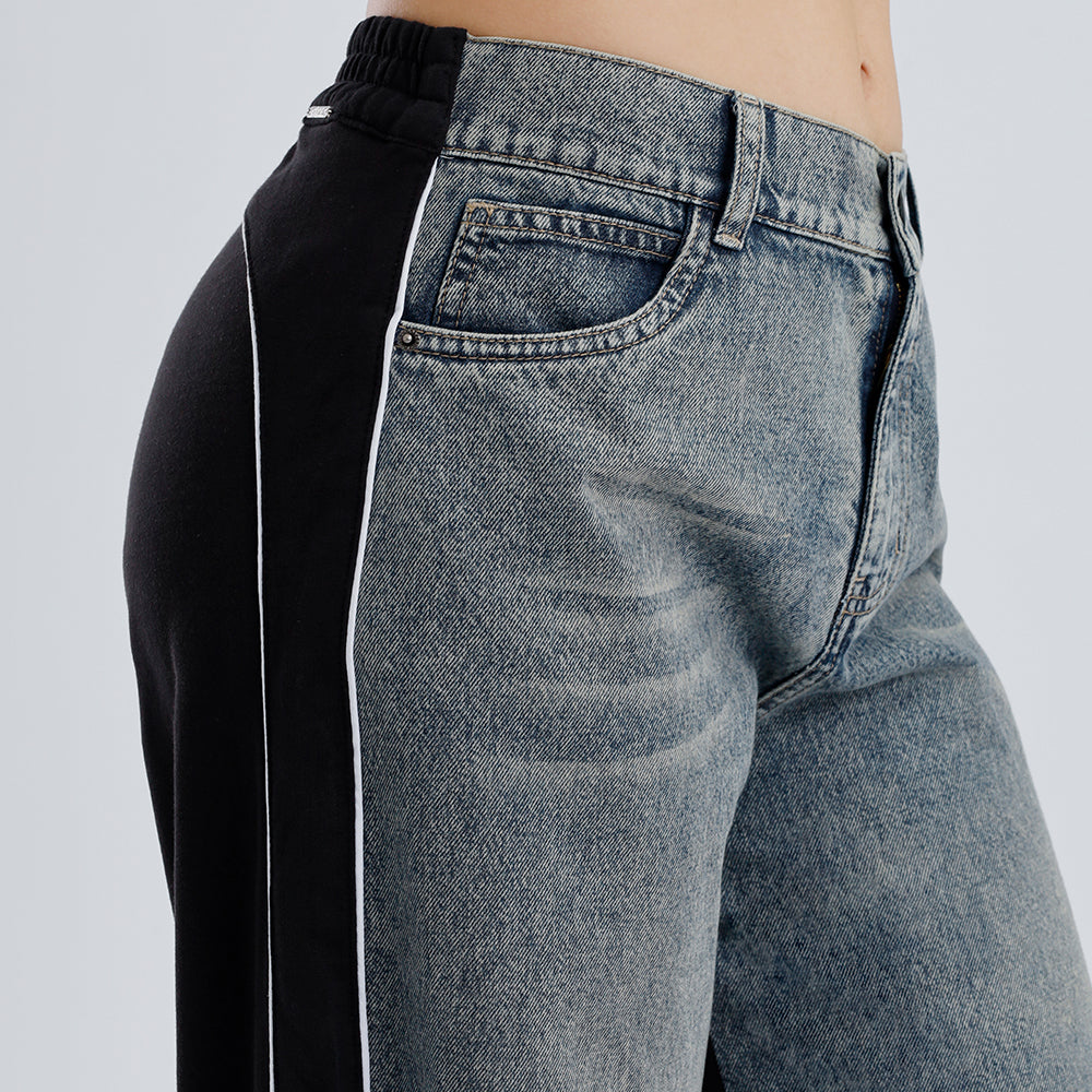 Jean Cintura Wide Loose Pepper Frosteado