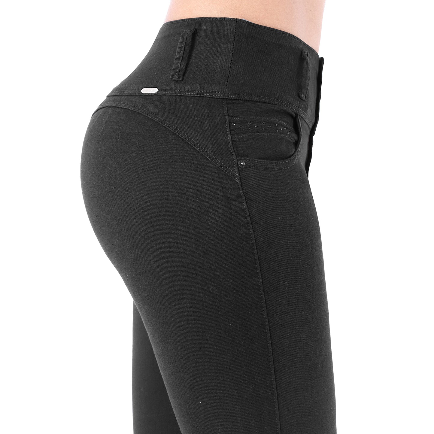 Jean Tobillero Cintura Dama Negro - 230366