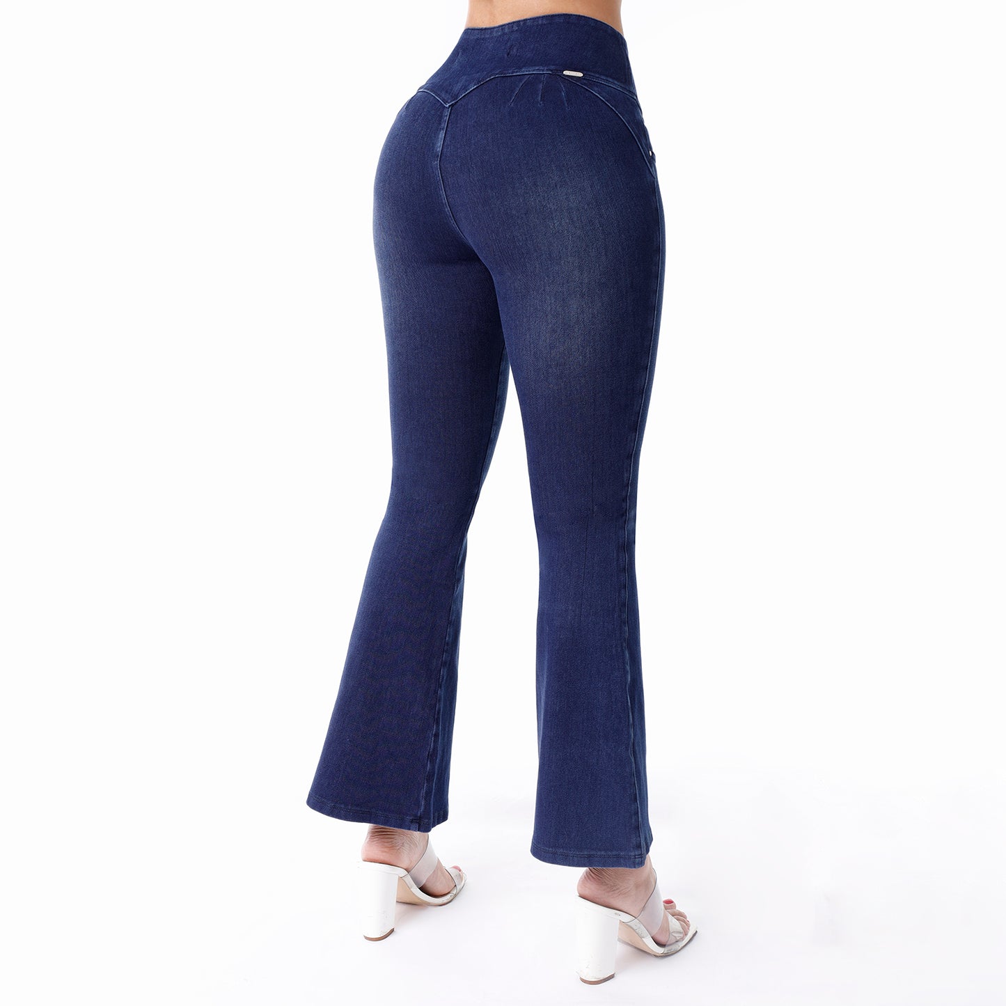 Jean French Terry Flare Cintura Dama Steel - 230269
