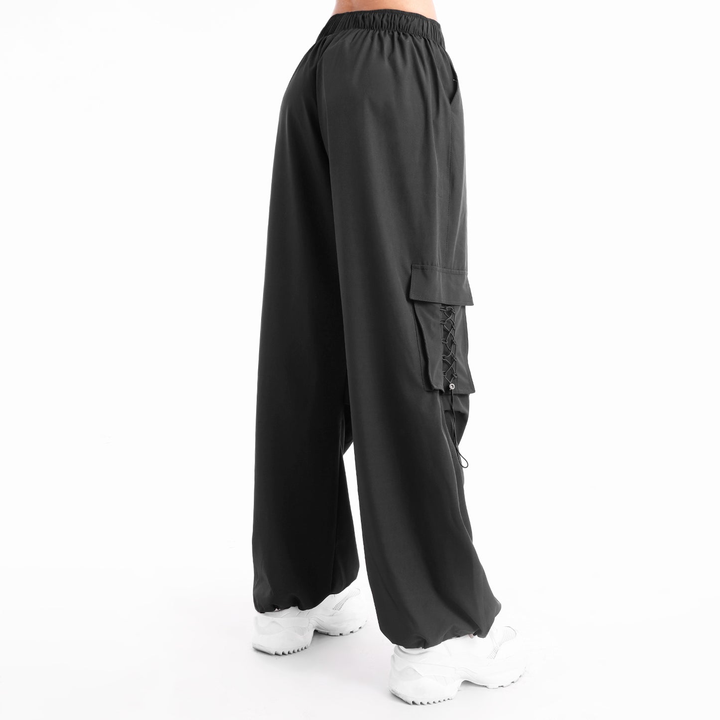 Pantalón Dama Parachute Negro - 230447