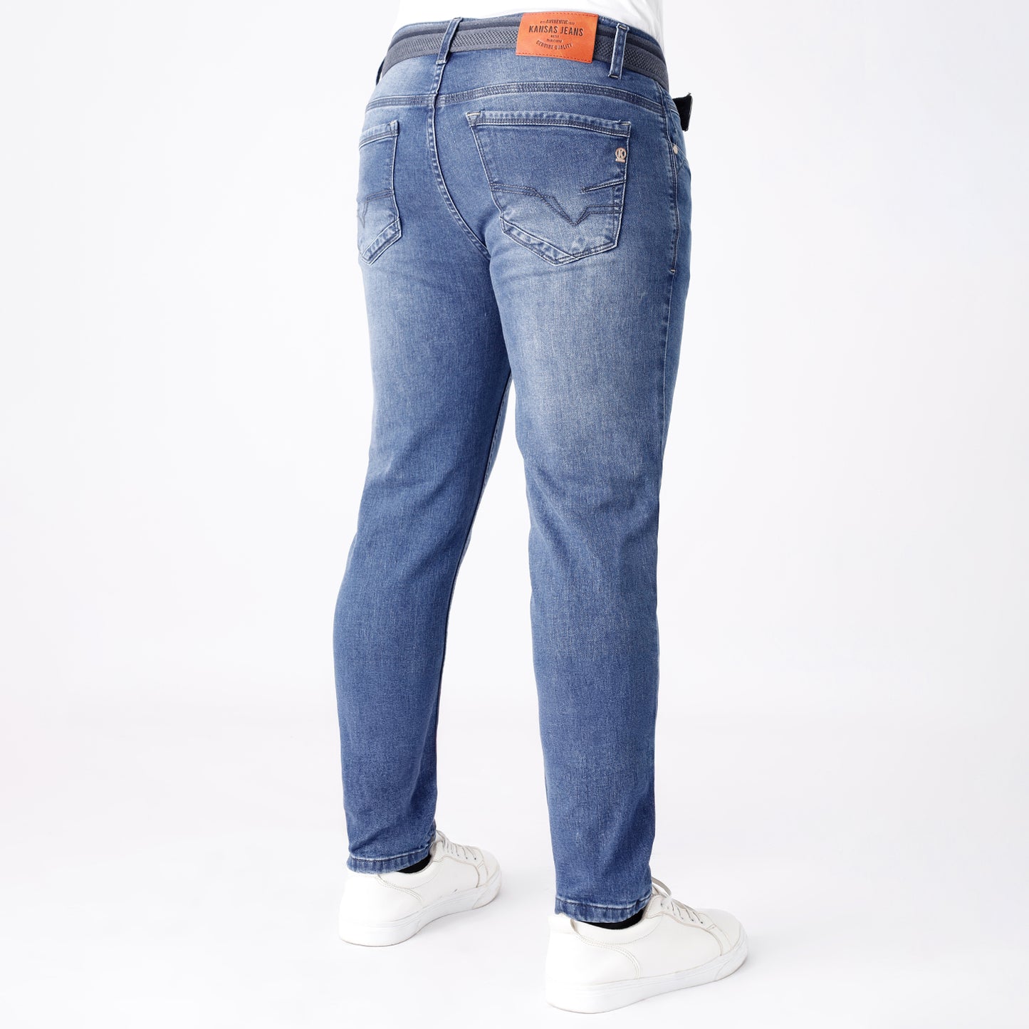 Pantalón Jean Hombre Skinny Fit con Correa