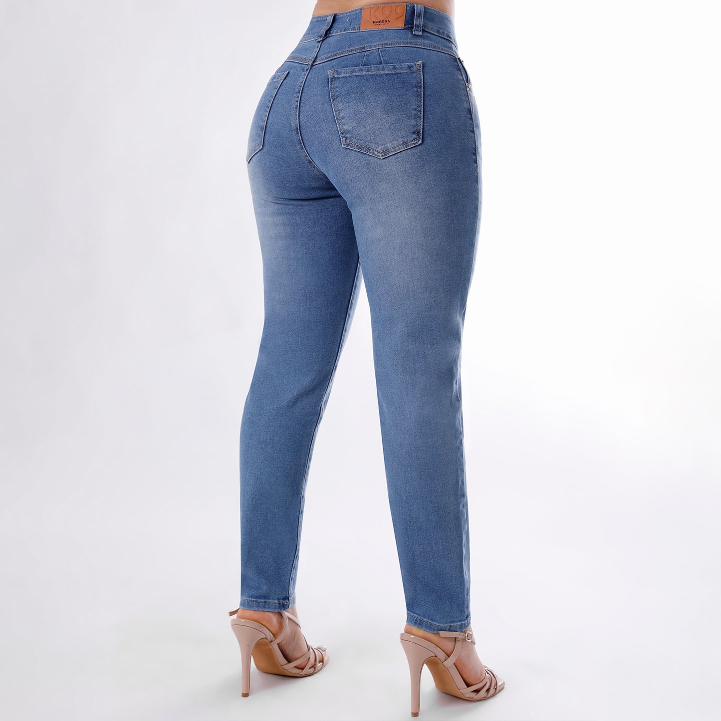 Jean Mom Fit Cintura Cristal