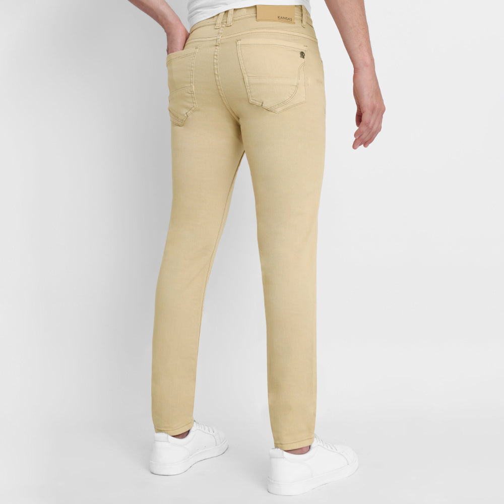 Pantalón Drill Hombre Slim Fit Beige - 230639