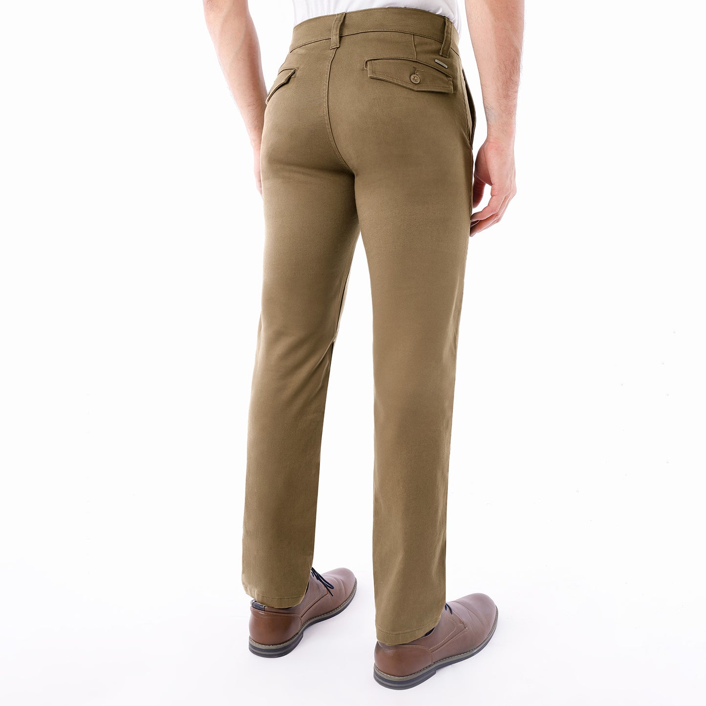 Pantalon Drill Hombre Satinado Regular Fit Camello - 230612