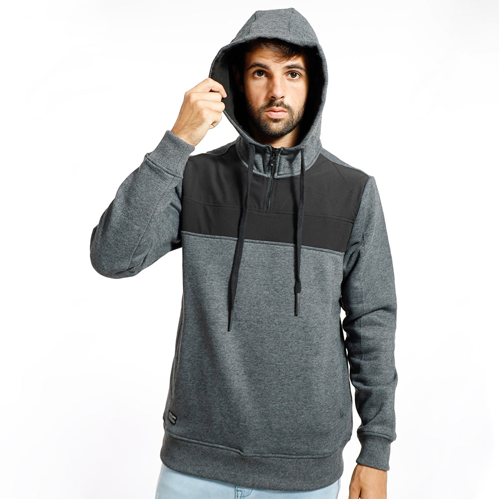 Polera Capucha Caballero Negro - 210089