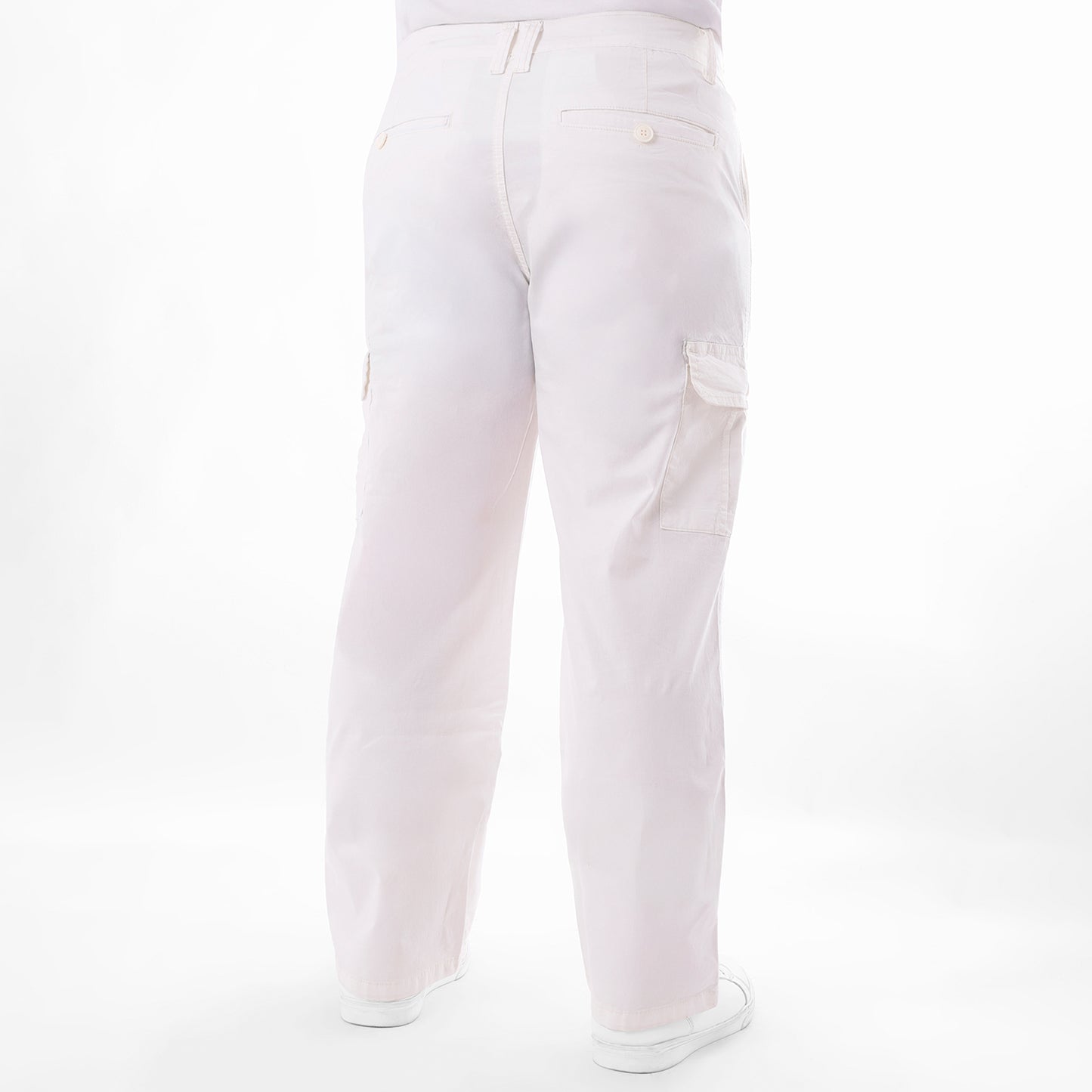 Jean Hombre Paper Touch Cargo Loose Fit Ecru
