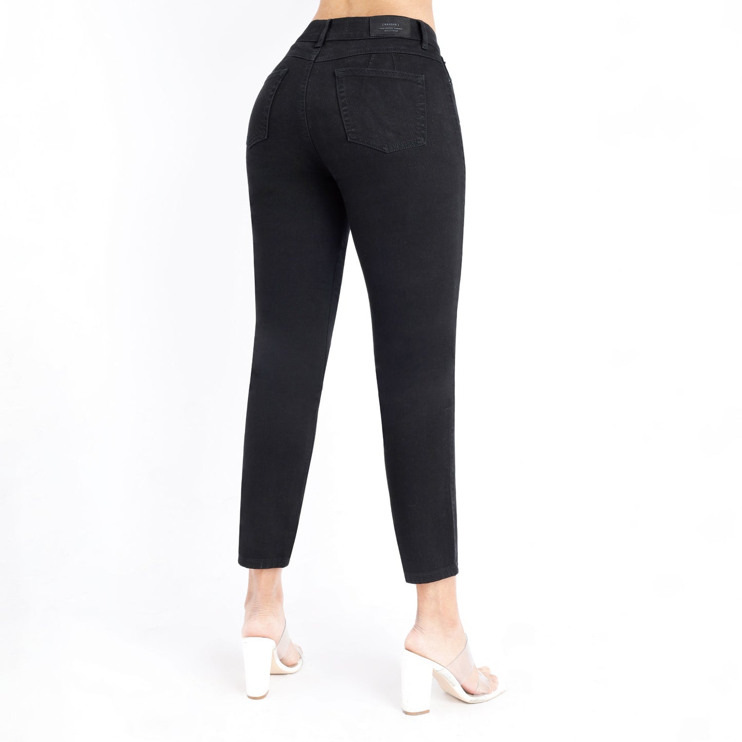 Jean Mom Cintura Dama Negro - 230373