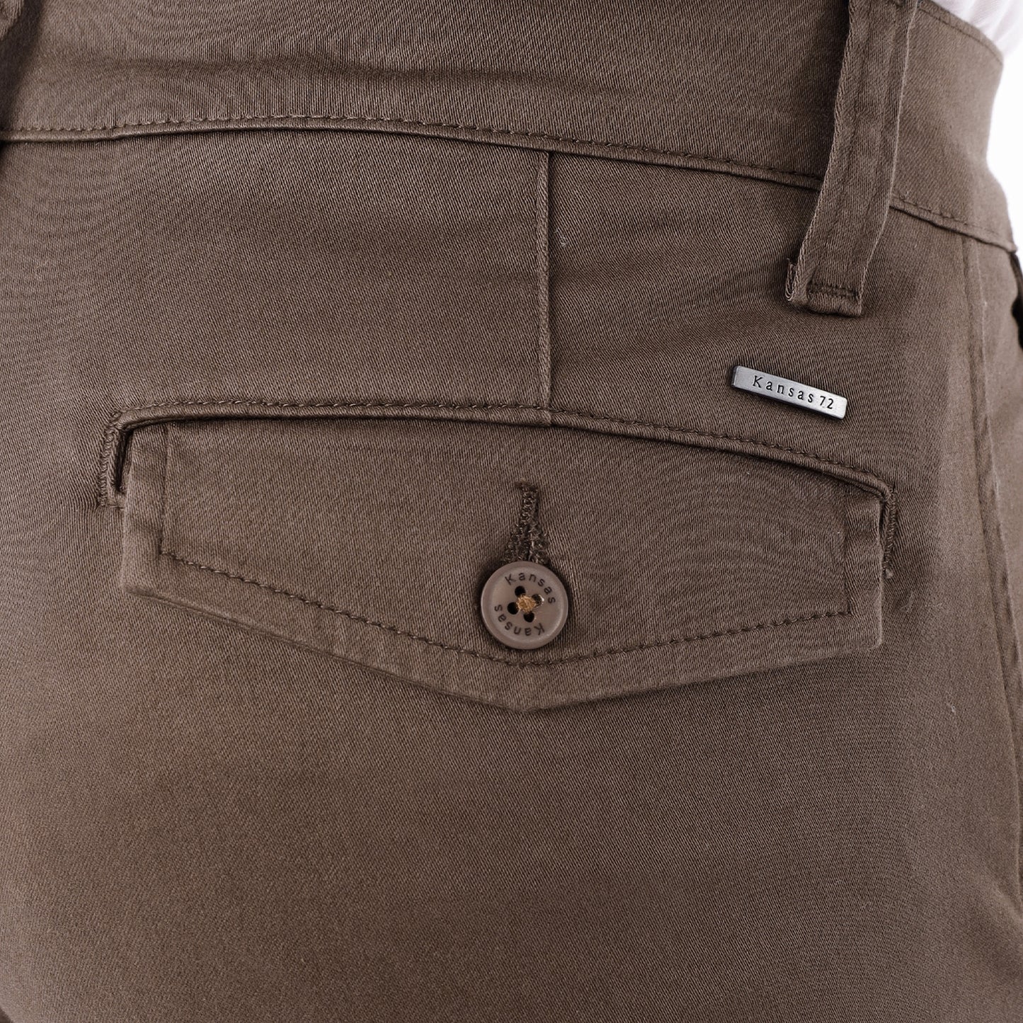 Pantalón Drill Hombre Satinado Regular Fit Castor - 230614