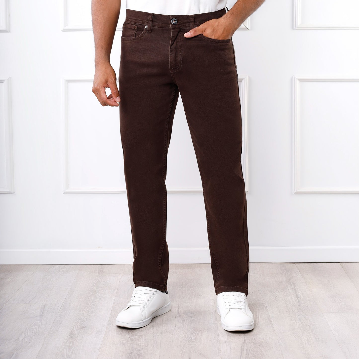 Pantalón de Caballero Straight Recto – Color Marrón