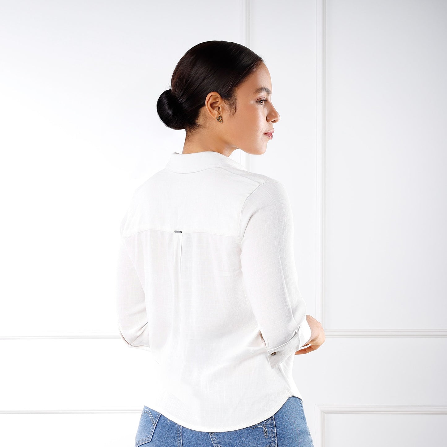 Blusa Dama Rose Manga 3/4 – Color Perla