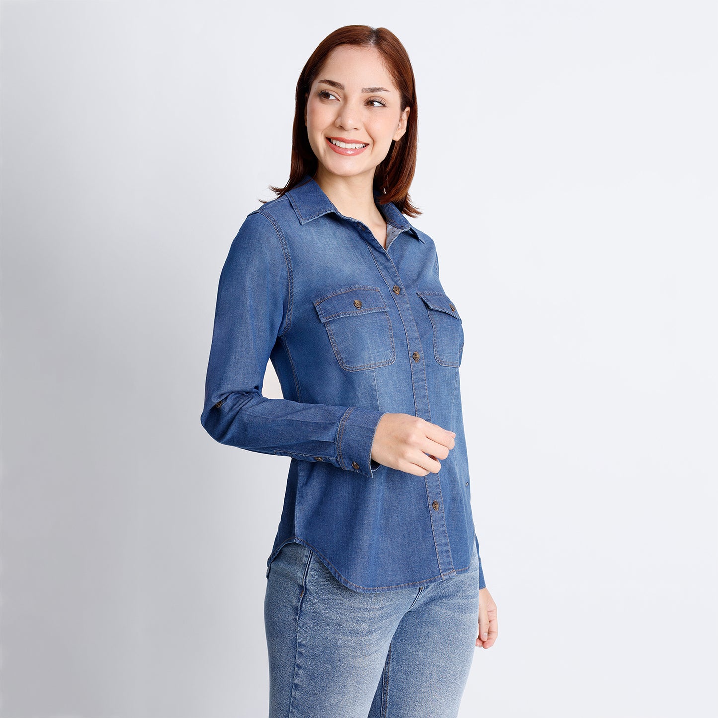 Blusa Dama Aby Manga Larga