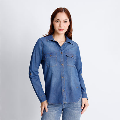 Blusa Dama Aby Manga Larga