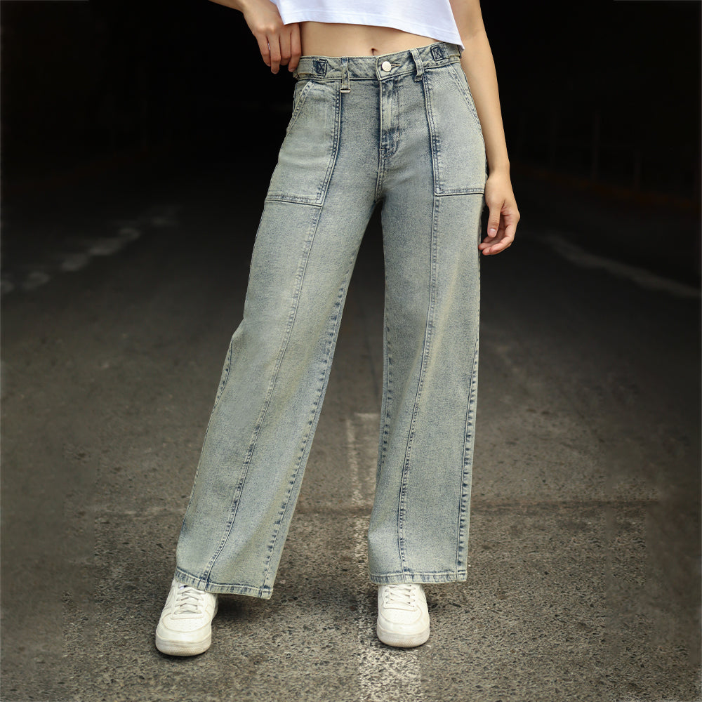 Jean Wide Leg Cristal Cont.