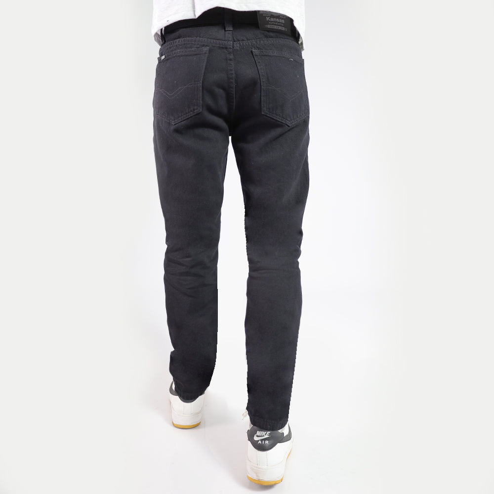 Pantalon de mezclilla discount negro hombre combinar