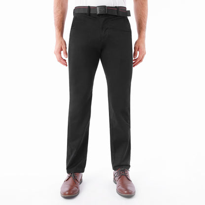 Pantalón Drill Regular con Correa – Negro