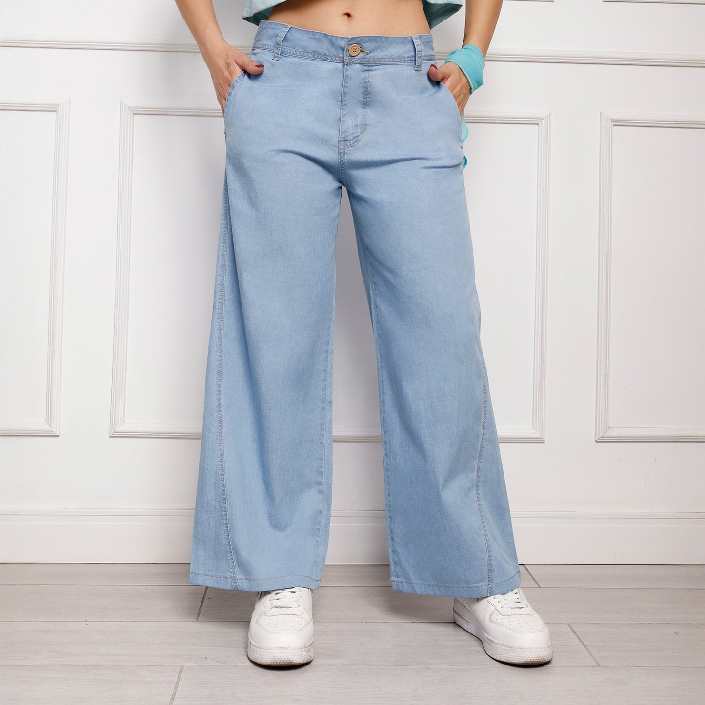 Jean Culotte Cintura Ice