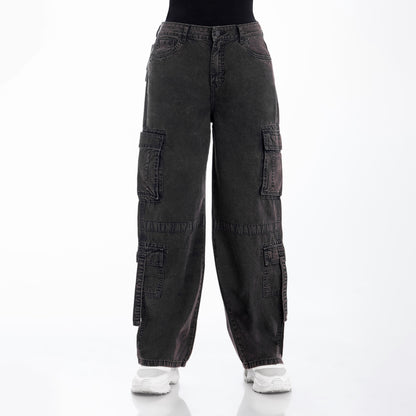 Pantalón Palazzo Cargo Negro