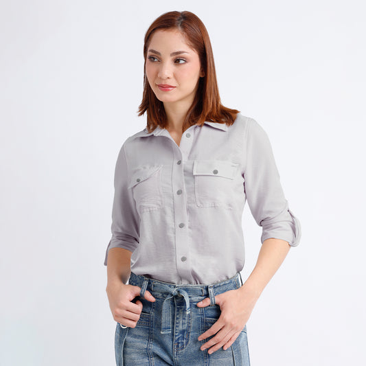 Blusa Dama Paula Plomo