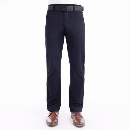 Pantalón Drill Regular Con Correa - Azul