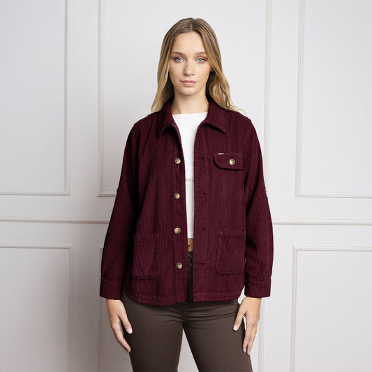 Camisaco Corduroy Guinda