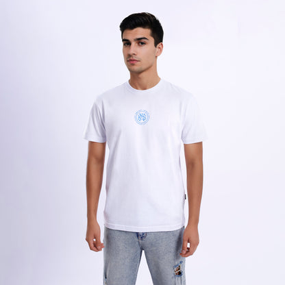 Polo de Caballero Cuello Redondo con Estampado