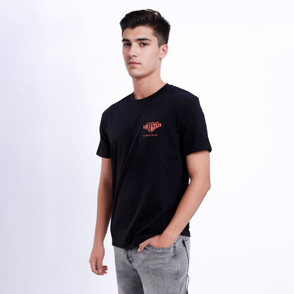 Polo de Caballero Cuello Redondo con Estampado