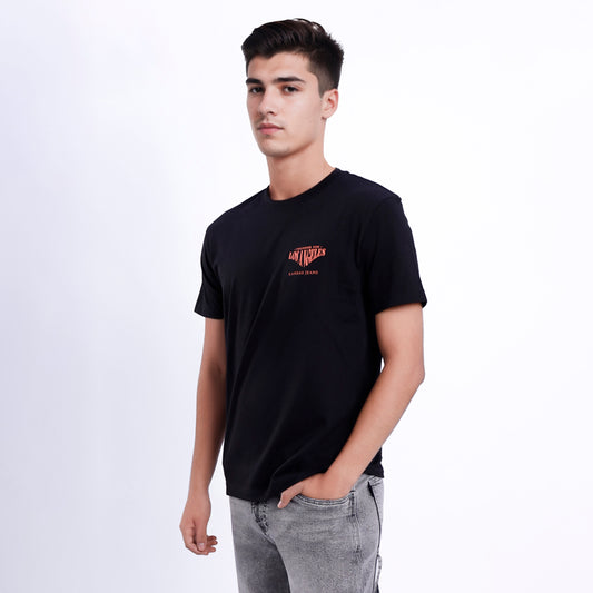 Polo de Caballero Cuello Redondo con Estampado