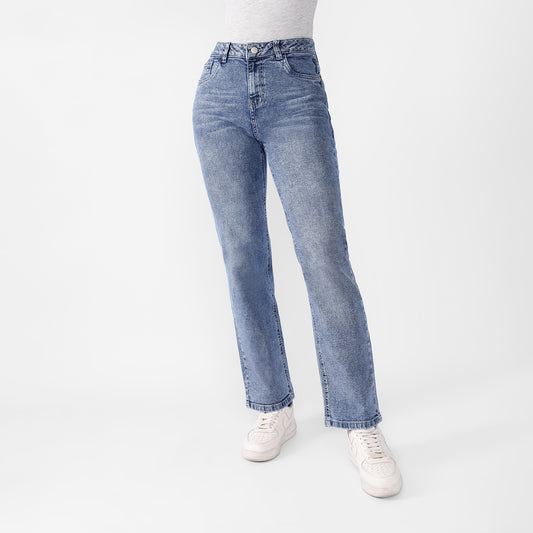 Pantalón Jean Eymi Cintura Recto