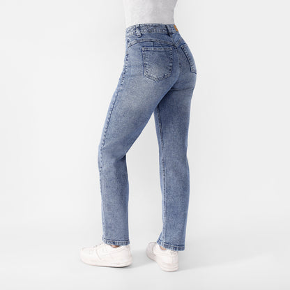 Pantalón Jean Eymi Cintura Recto