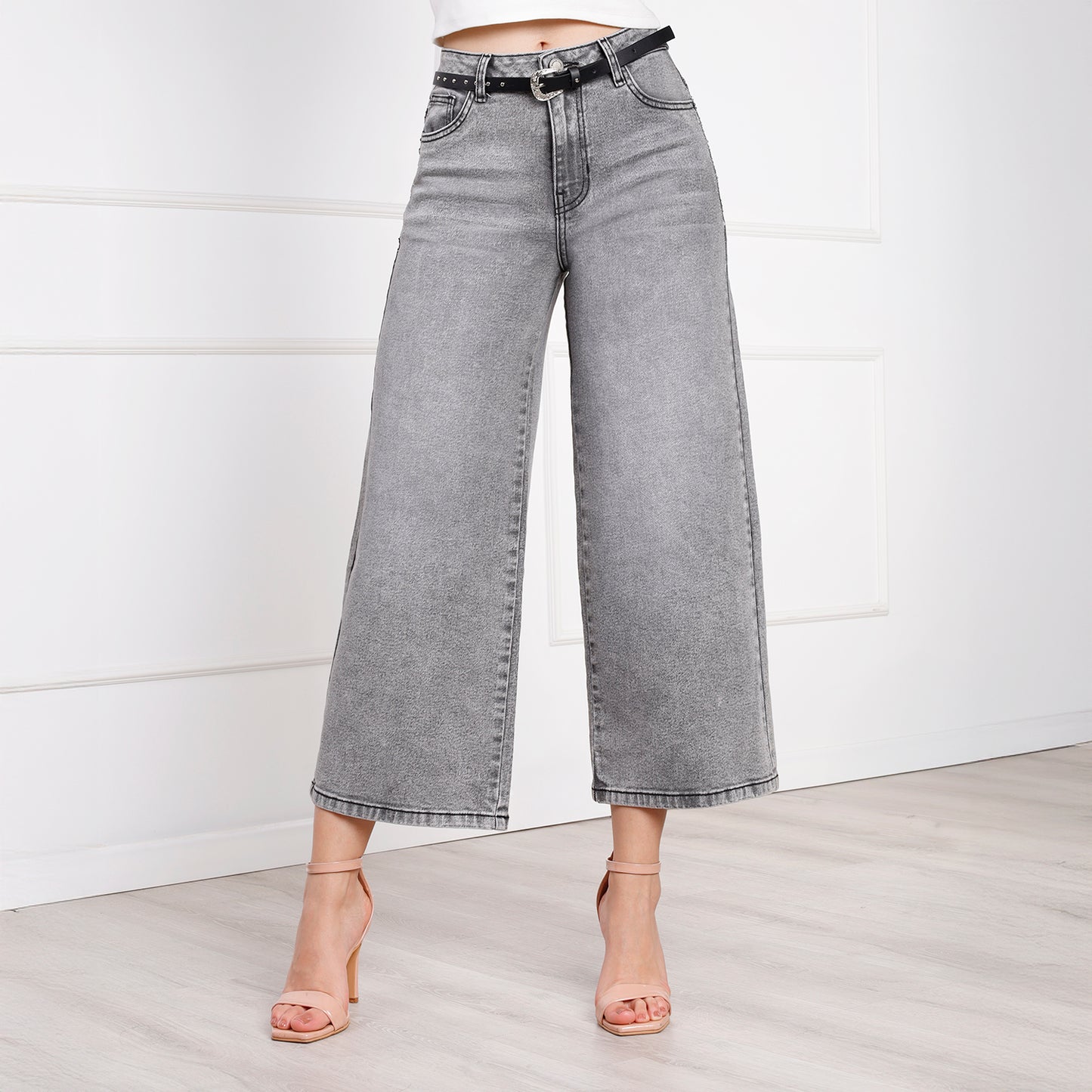 Pantalón Dama Aitza Cintura Culotte con Correa