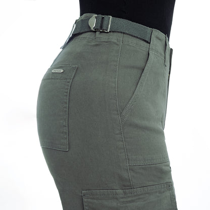 Pantalón Cintura Palazzo Cargo Plomo