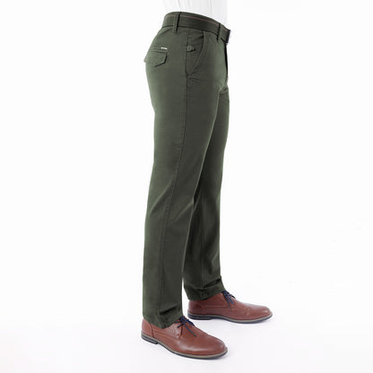 Pantalón Drill Regular con Correa – Verde