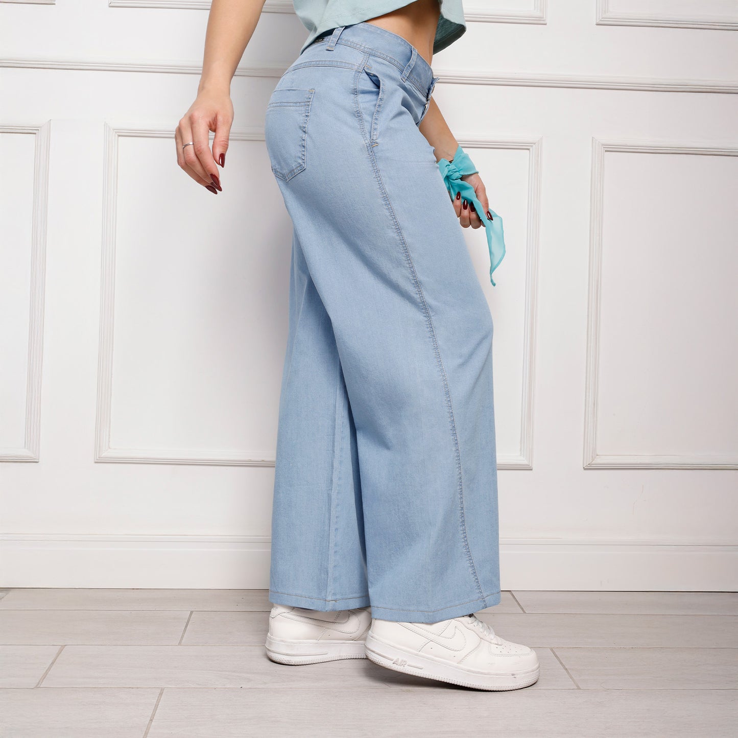 Jean Culotte Cintura Ice