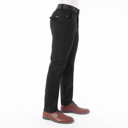 Pantalón Drill Regular con Correa – Negro