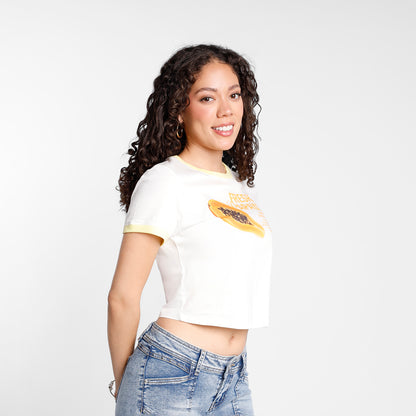 Polo Lary Crop - Amarillo