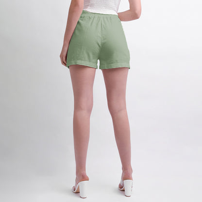 Short Mujer Elastico Verde Musgo - 230863