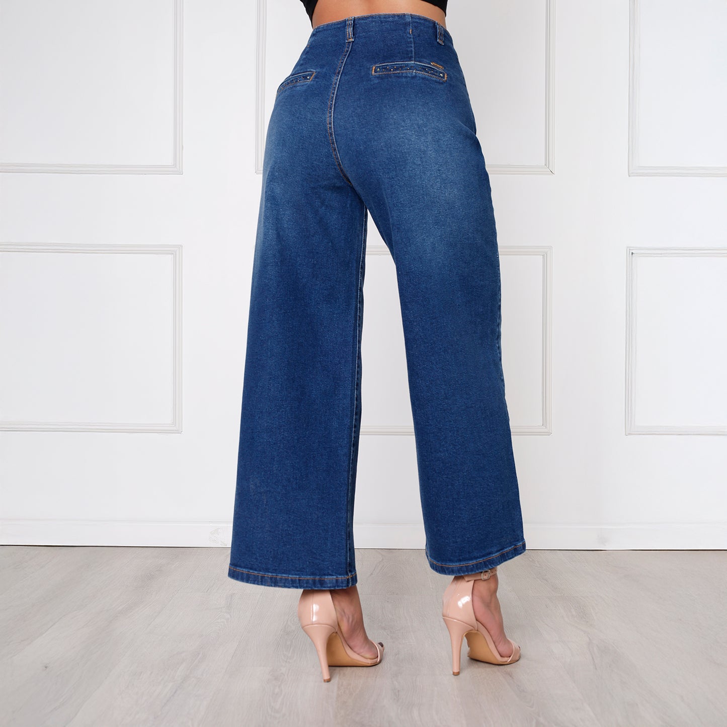 Pantalón Dama Kristen Cintura Culotte 4 Botones