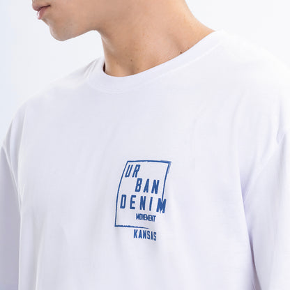 Polo de Caballero Cuello Redondo con Estampado