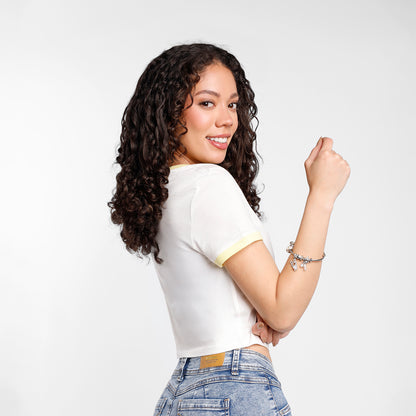 Polo Lary Crop - Amarillo