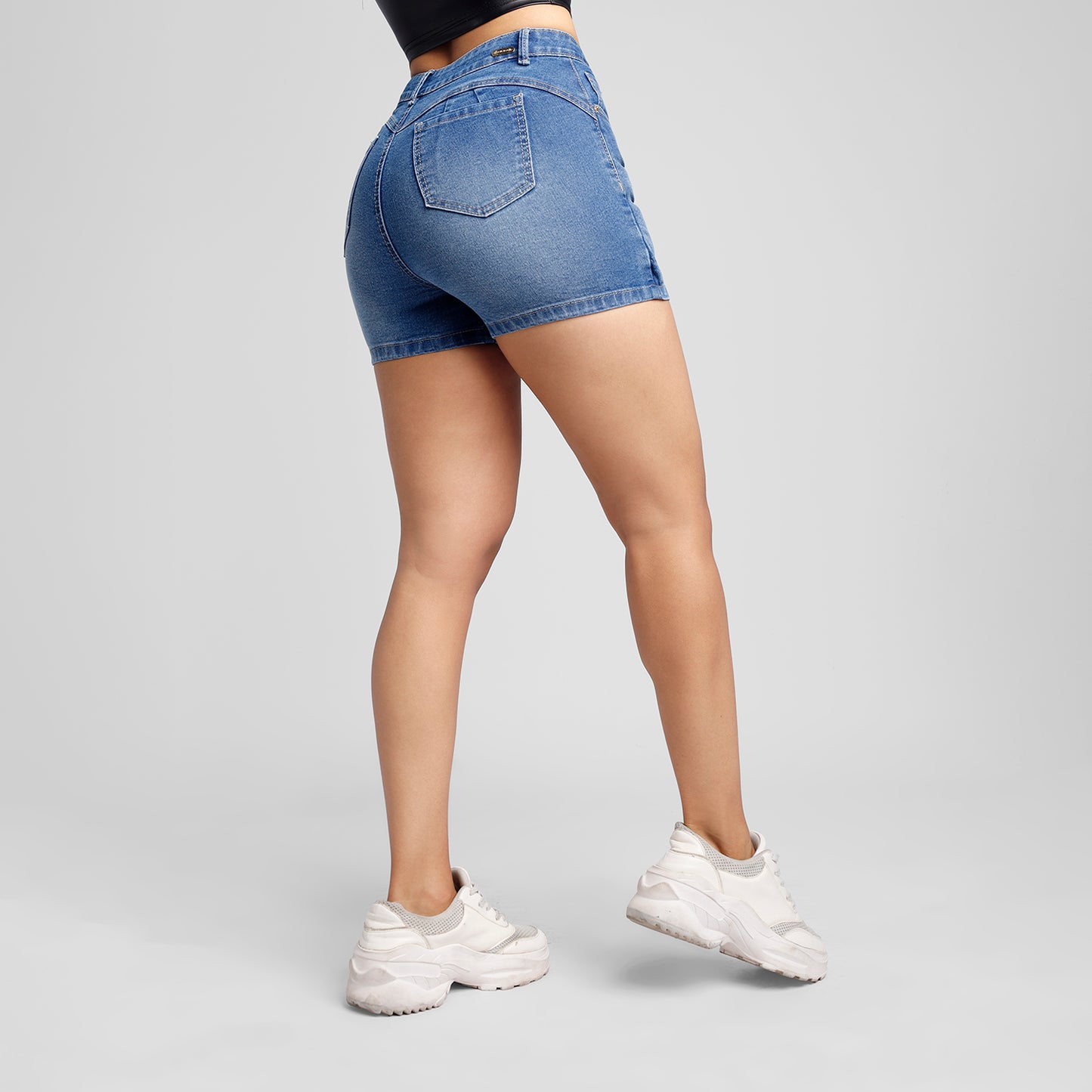 Falda Short a la cintura - Cristal Cotaminado