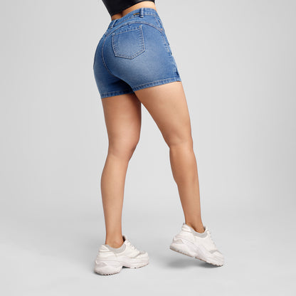 Falda Short a la cintura - Cristal Cotaminado