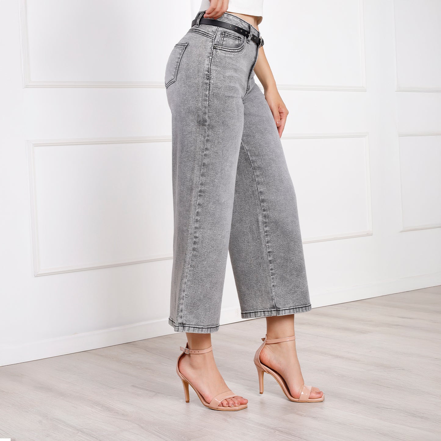 Pantalón Dama Aitza Cintura Culotte con Correa