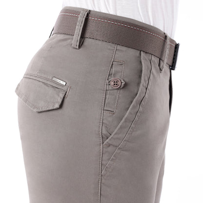 Pantalón Drill Regular con Correa – Taupe