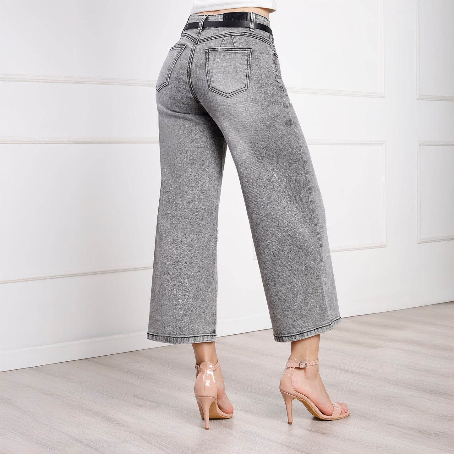 Pantalón Dama Aitza Cintura Culotte con Correa