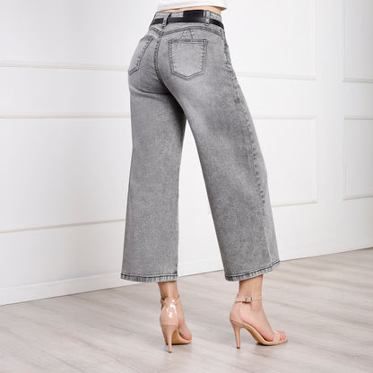 Pantalón Dama Aitza Cintura Culotte con Correa