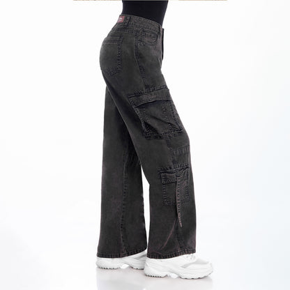 Pantalón Palazzo Cargo Negro